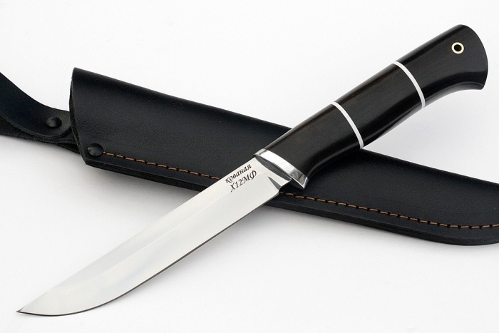 Нож Зубатка-2 (х12МФ, чёрный граб)