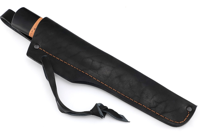 Нож Северный №2 (дамаск, кованый дол, береста)