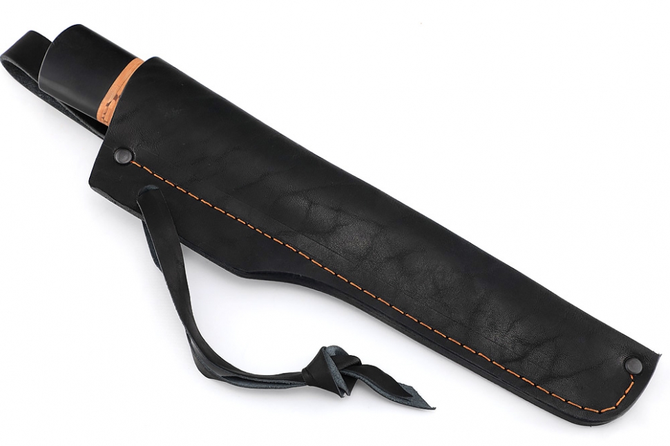 Нож Северный №2 (дамаск, кованый дол, береста)