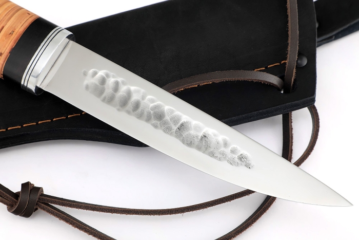 Нож Северный №2 (х12МФ, кованый дол, береста)