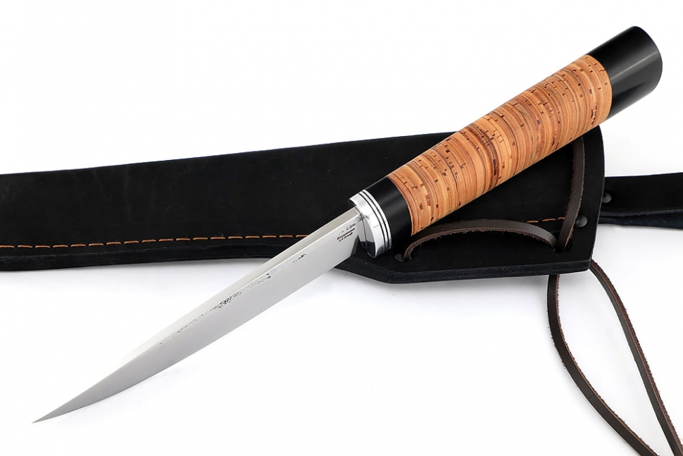 Нож Северный №2 (х12МФ, кованый дол, береста)