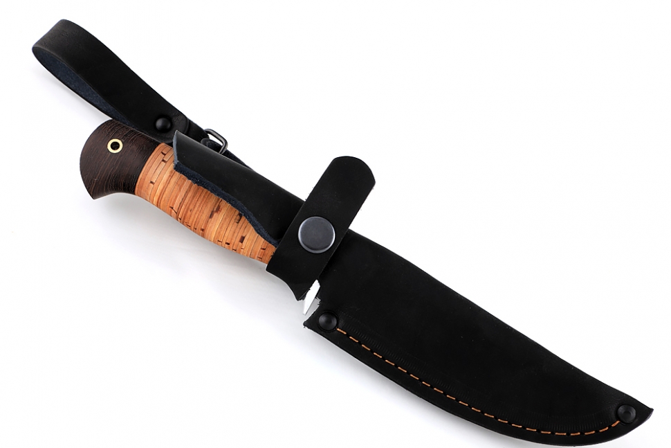 Нож Пантера (95Х18, береста) 