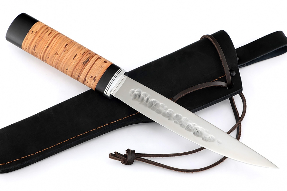 Нож Северный №4 (х12МФ, кованый дол, береста)