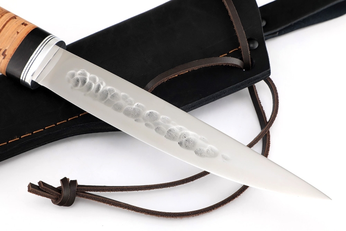 Нож Северный №4 (х12МФ, кованый дол, береста)