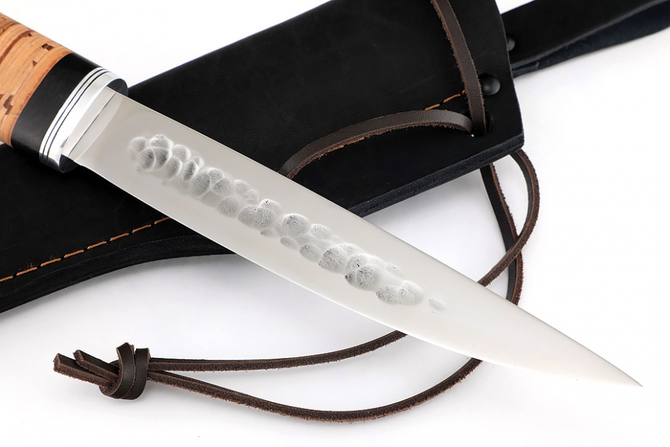 Нож Северный №4 (х12МФ, кованый дол, береста)