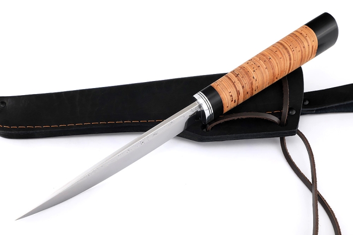 Нож Северный №4 (х12МФ, кованый дол, береста)