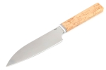 Подставка из ясеня с набором из 3 ножей (N690, карельская береза) - Подставка из ясеня с набором из 3 ножей (N690, карельская береза)