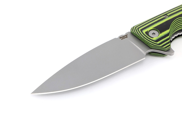 Нож складнйо Турист сталь Х12МФ рукоять G10 чёрно-зеленая