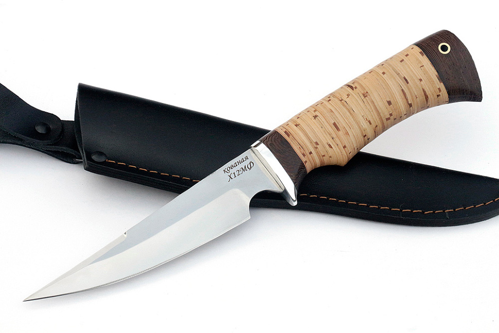 Нож Комар (х12МФ, береста)