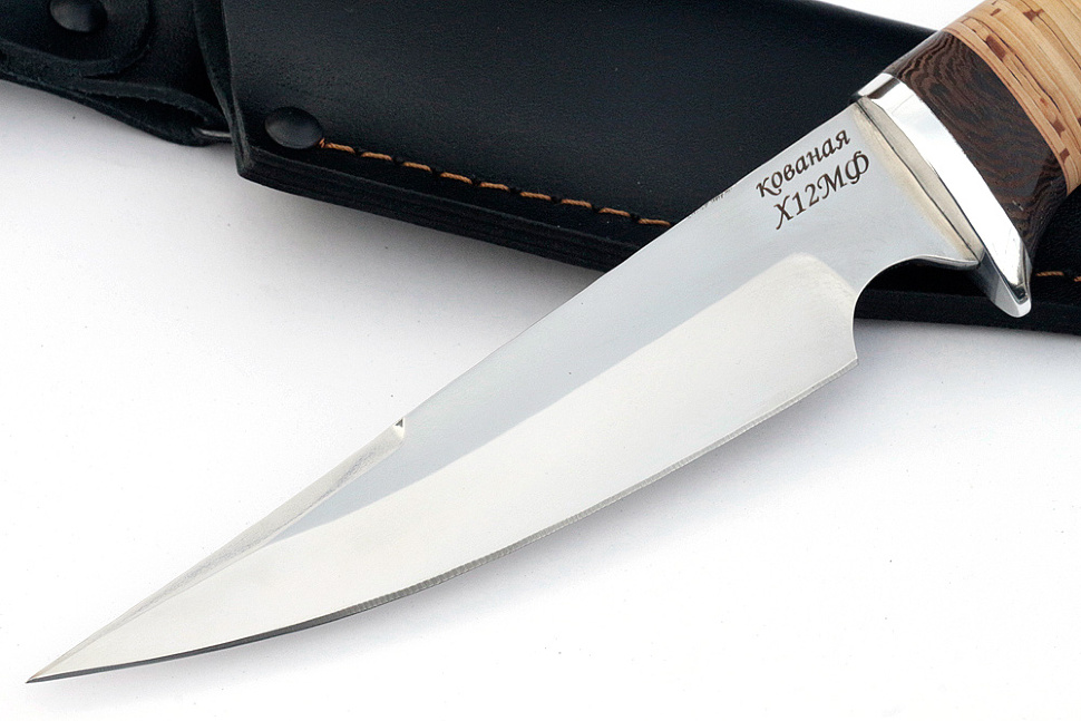 Нож Комар (х12МФ, береста)