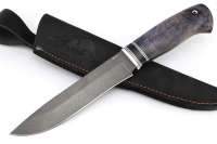 Нож Таран (булат, карельская берёза стабилизированная)