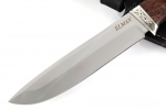 Нож Скат (порошковая сталь Elmax, стабилизированная карельская берёза - мельхиор) - Нож Скат (порошковая сталь Elmax, стабилизированная карельская берёза - мельхиор)