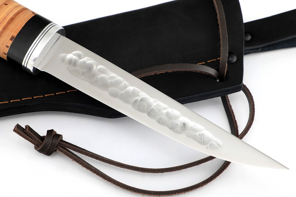 Нож Северный №3 (х12МФ, кованый дол, береста)