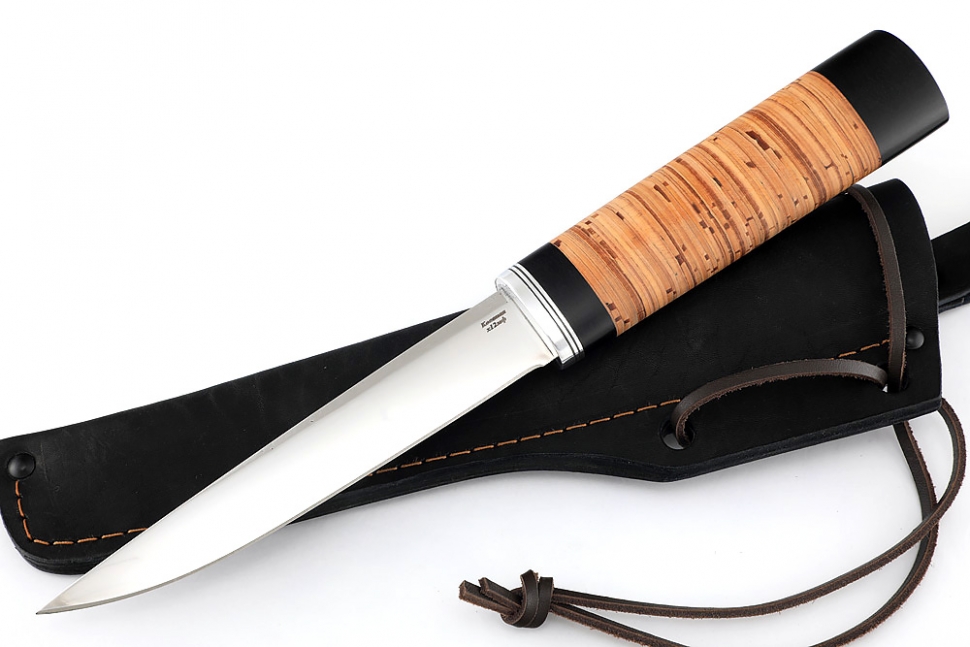 Нож Северный №3 (х12МФ, кованый дол, береста)