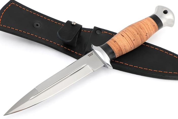 Нож Перо (х12МФ, береста - дюраль)