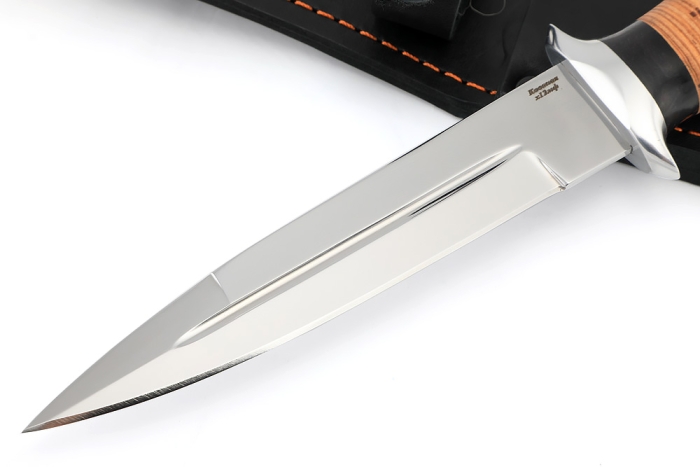 Нож Перо (х12МФ, береста - дюраль)