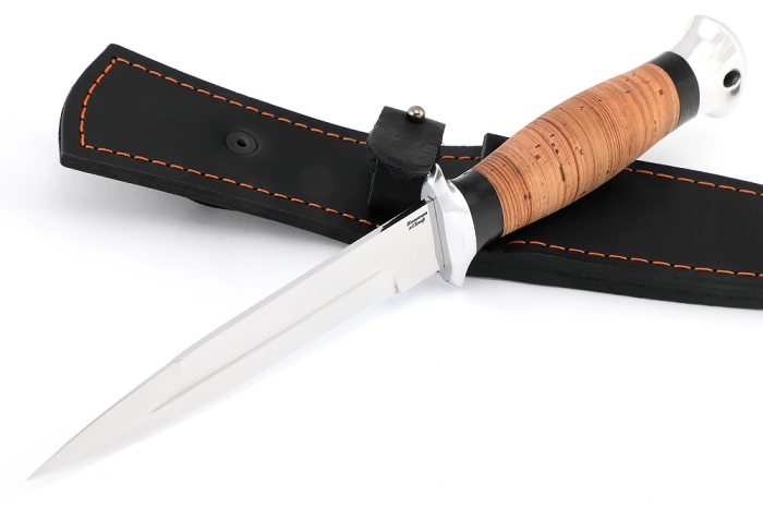 Нож Перо (х12МФ, береста - дюраль)