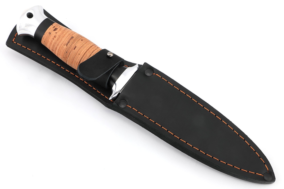 Нож Перо (х12МФ, береста - дюраль)