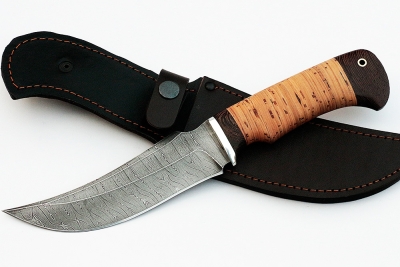 Нож Легион (дамаск, береста)