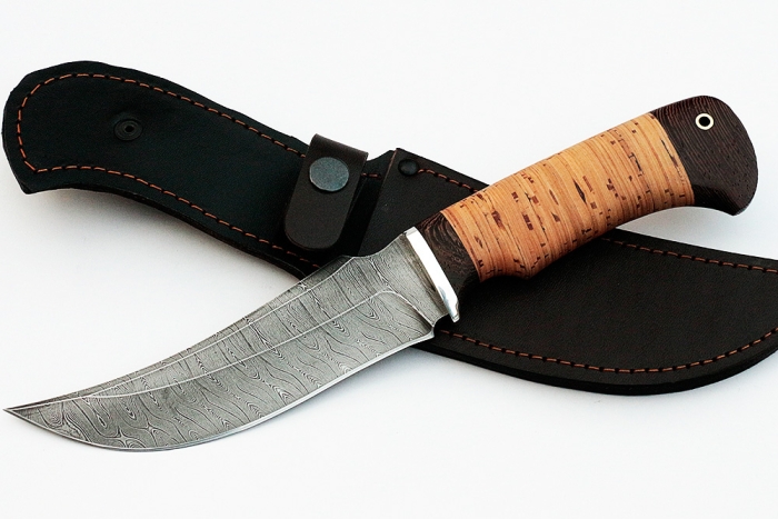 Нож Легион (дамаск, береста)