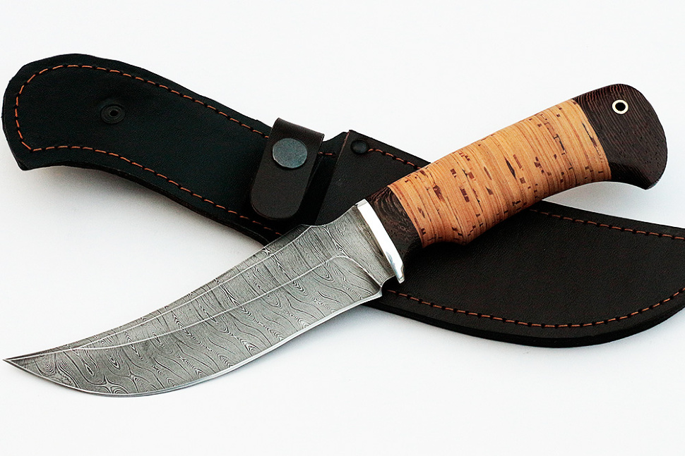 Нож Легион (дамаск, береста)