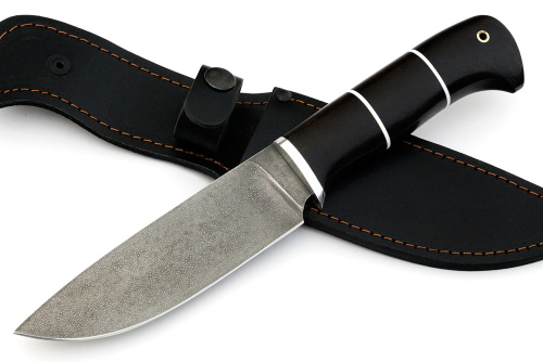 Нож Глухарь (ХВ5-Алмазка, чёрный граб)