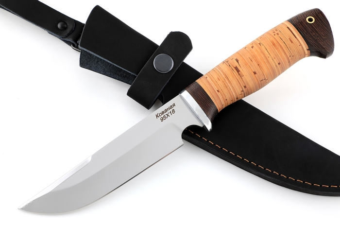 Нож Лесной (95Х18, береста) 