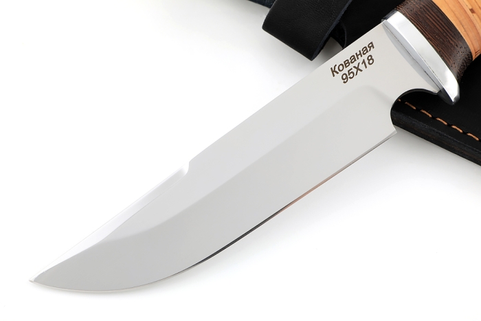 Нож Лесной (95Х18, береста) 