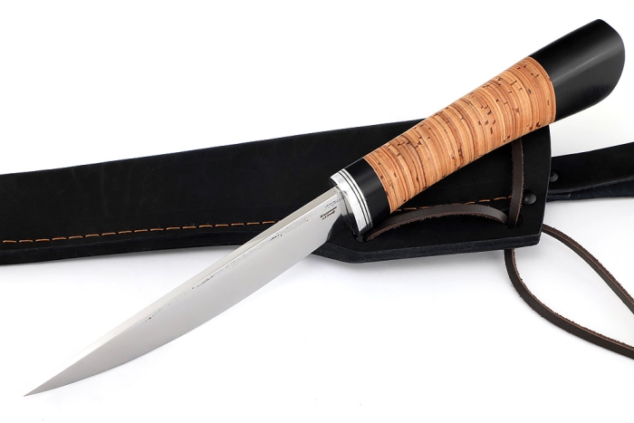 Нож Северный №5 (Х12МФ, кованый дол, береста)