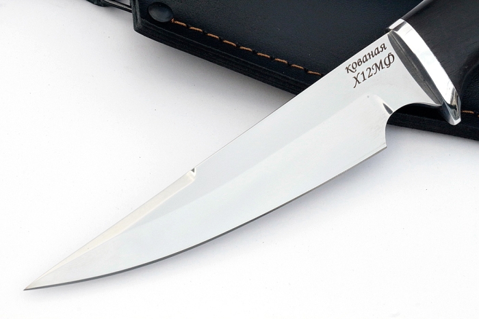 Нож Комар (х12МФ, чёрный граб)