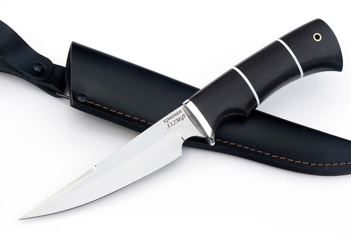 Нож Комар (х12МФ, чёрный граб)