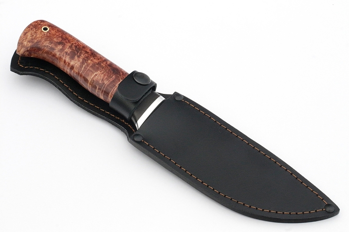 Нож Глухарь (ХВ5-Алмазка, карельская берёза)