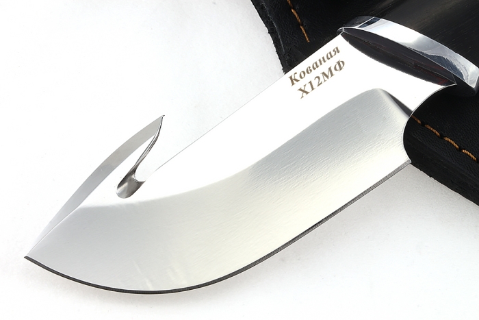 Нож Потрошитель (х12МФ, черный граб)