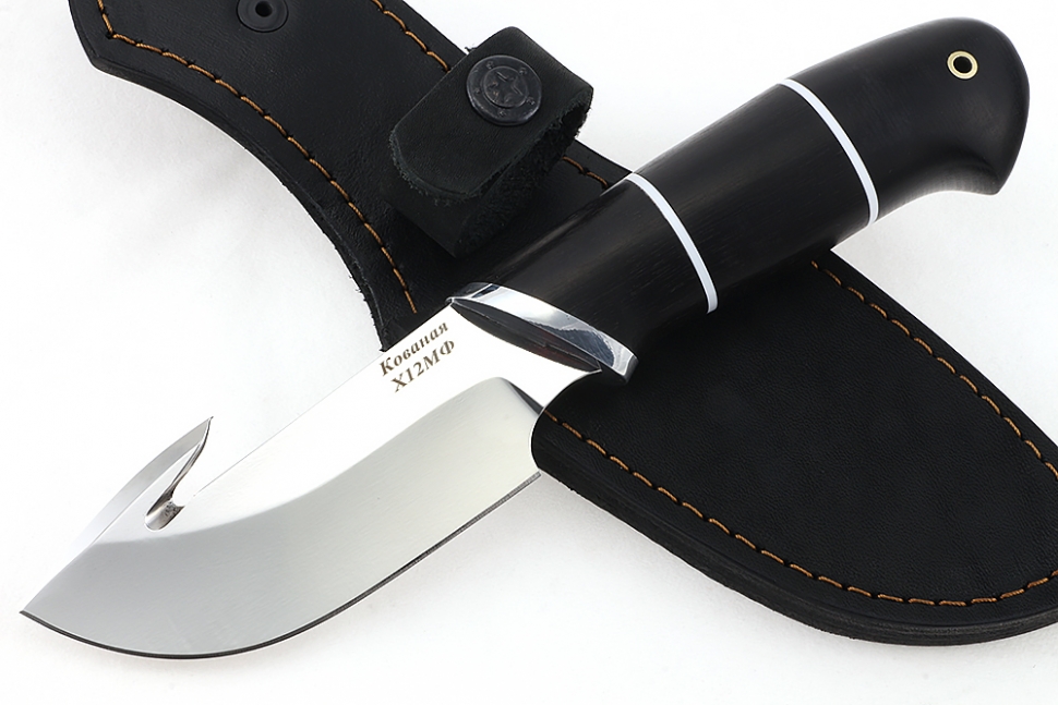 Нож Потрошитель (х12МФ, черный граб)