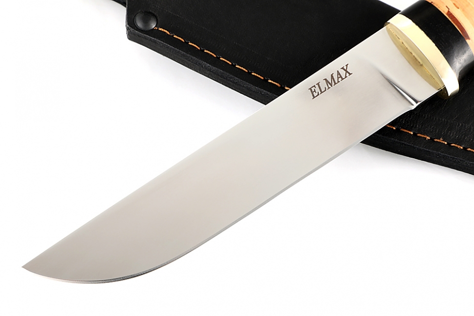 Нож Скорпион (порошковая сталь Elmax, береста)