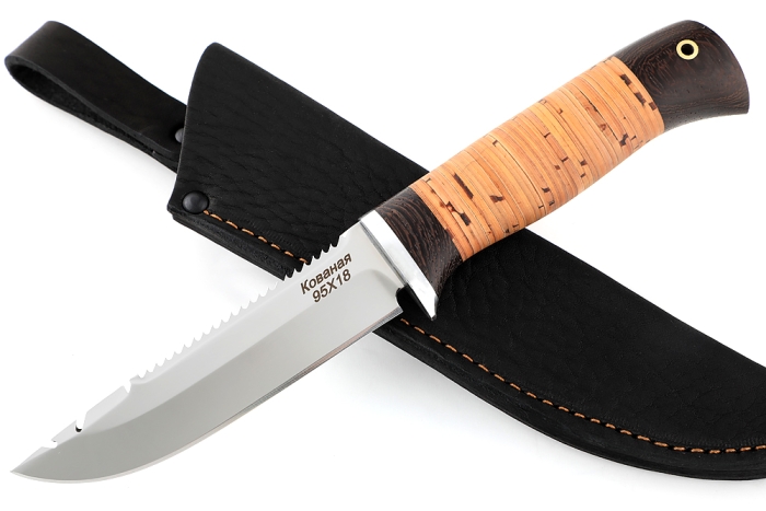 Нож Судак малый (95Х18, береста)