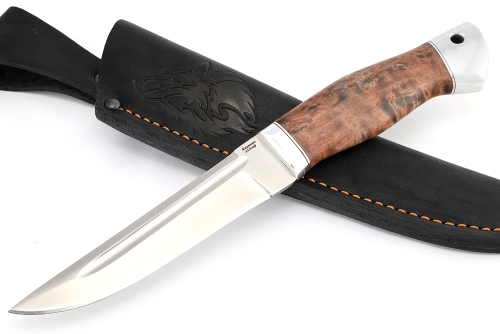 Нож Казак (х12МФ, карельская береза коричневая)