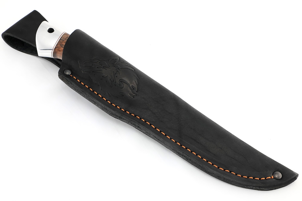 Нож Казак (х12МФ, карельская береза коричневая)