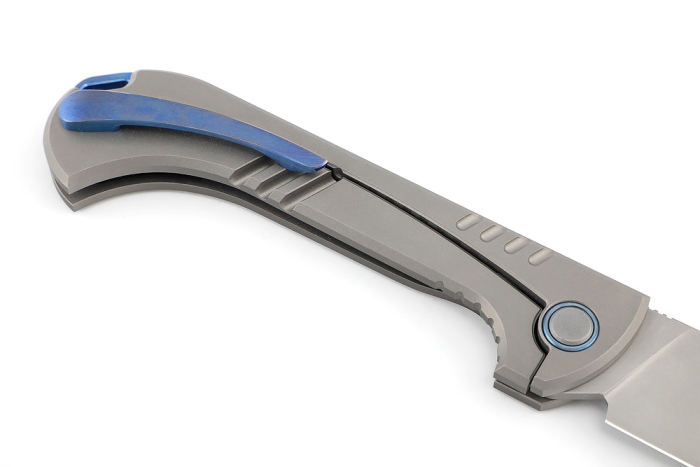 Нож складной Узбекский Пчак сталь ELMAX рукоять титан