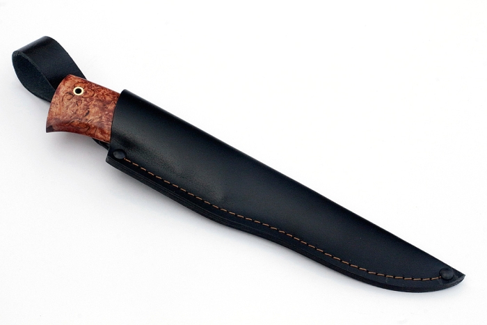 Нож Комар (х12МФ, карельская берёза)