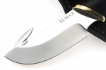 Нож Потрошитель (порошковая сталь Elmax, черный граб) всадной монтаж - Нож Потрошитель (порошковая сталь Elmax, черный граб) всадной монтаж