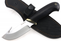Нож Потрошитель (порошковая сталь Elmax, черный граб) всадной монтаж