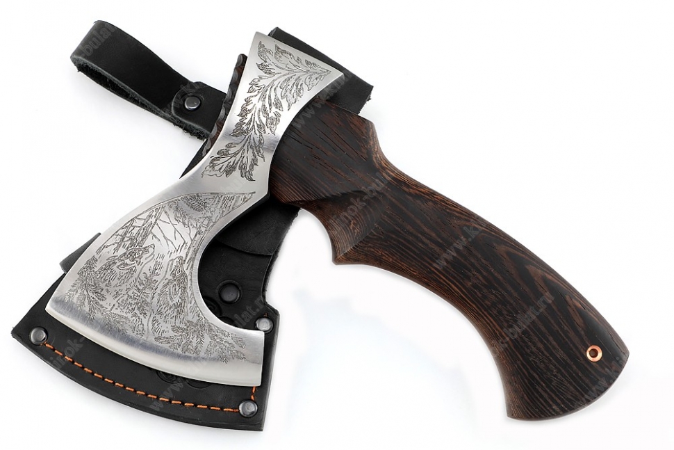 Топор Малыш (композитный сплав У10+ХВГ, художественная гравировка, рукоять - венге)