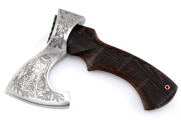 Топор Малыш (композитный сплав У10+ХВГ, художественная гравировка, рукоять - венге)