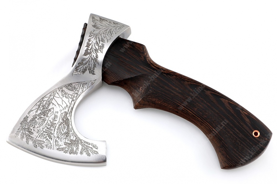 Топор Малыш (композитный сплав У10+ХВГ, художественная гравировка, рукоять - венге)
