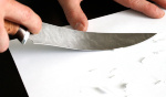 Нож Филейный средний (дамаск, береста) - Нож Филейный средний (дамаск, береста)