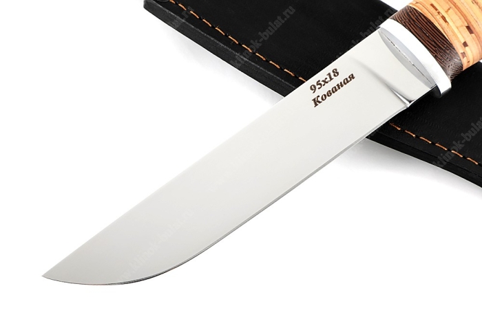 Нож Скорпион (95х18, береста)