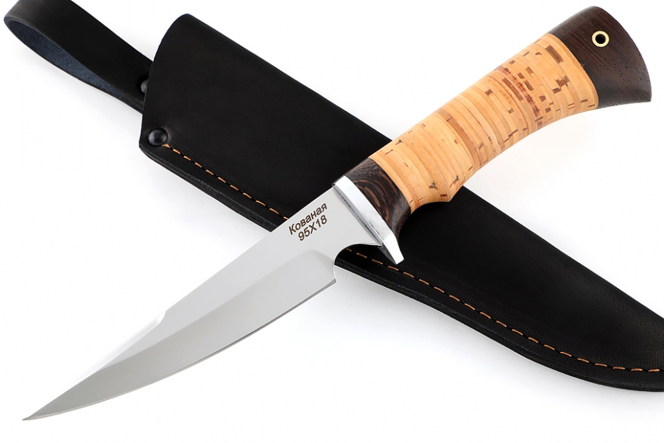 Нож Комар (95Х18, береста)