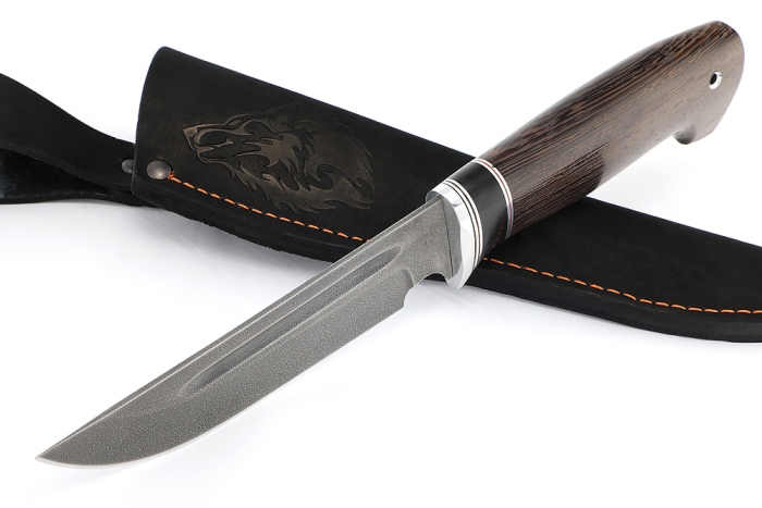 Нож Лесной (ХВ5-Алмазка с долом, черный граб, венге)