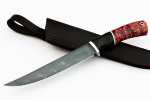 Нож Филейный средний (дамаск, карельская берёза) - Нож Филейный средний (дамаск, карельская берёза)
